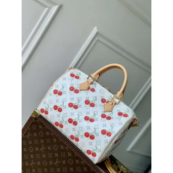 LV M14238 Louis Vuitton LV x TM Speedy Soft Bandoulière 30 Bag White