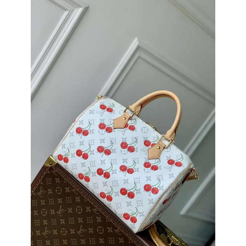 LV M14238 Louis Vuitton LV x TM Speedy Soft Bandoulière 30 Bag White