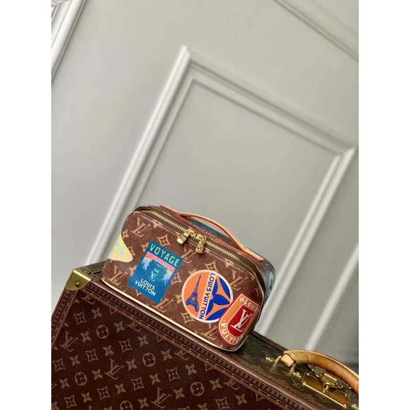 LV M14744 Louis Vuitton Toiletry Bag 2 Compartments Monogram