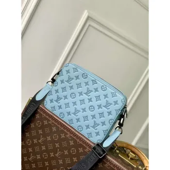 LV M14781 Louis Vuitton Trio Messenger Bag Sky Blue