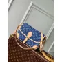 LV M13070 Louis Vuitton Diane Handbag Denim Blue