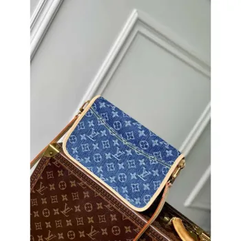 LV M13070 Louis Vuitton Diane Handbag Denim Blue