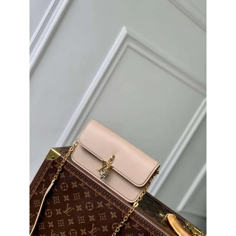 LV M14581 Louis Vuitton Wallet On Chain LV Bloom Bag Macchiato Cream
