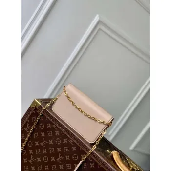 LV M14581 Louis Vuitton Wallet On Chain LV Bloom Bag Macchiato Cream