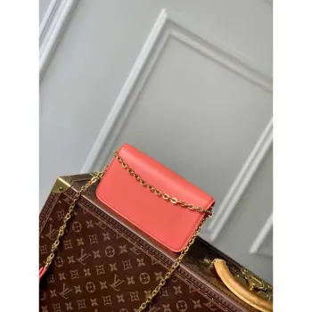 LV M14548 Louis Vuitton Wallet On Chain LV Bloom Bag Sweet Coral