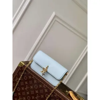LV M14547 Louis Vuitton Wallet On Chain LV Bloom Bag Azure Blue