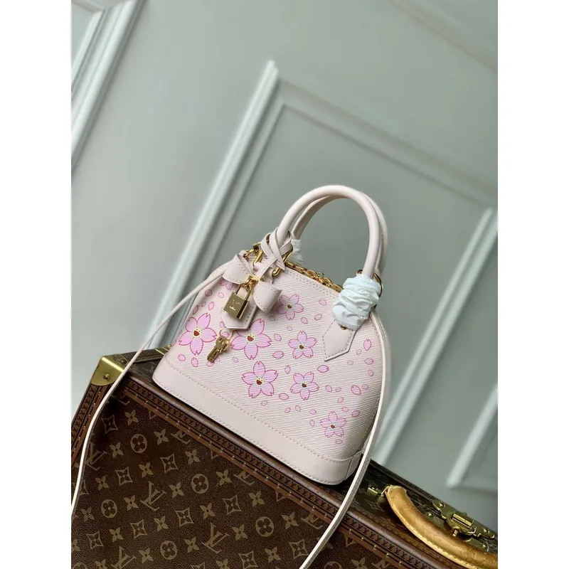 LV M13104 Louis Vuitton LV x TM Alma BB Handbag Cheeky Pink