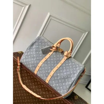 LV M13748 Louis Vuitton Keepall Bandoulière 45 Bag Cloudy Gray
