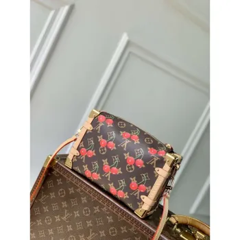 LV M14278 Louis Vuitton LV x TM Side Trunk MM Bag Cherry Coated