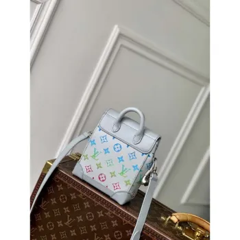 LV M13905 Louis Vuitton Nano Steamer Bag Gray gradient