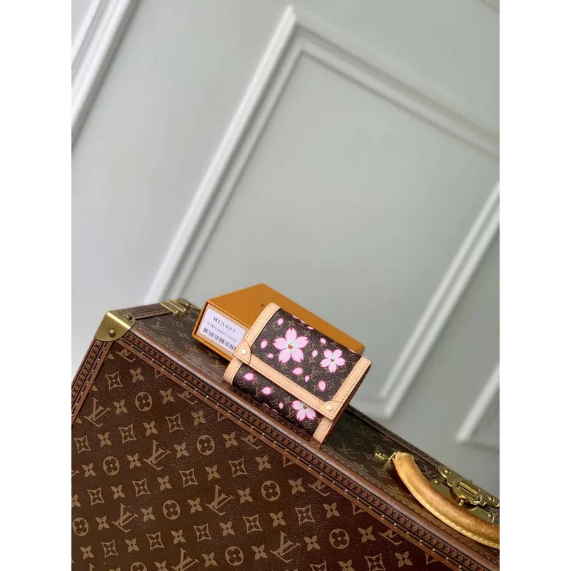 LV M13427 Louis Vuitton LV x TM Victorine Wallet Sakura Brown