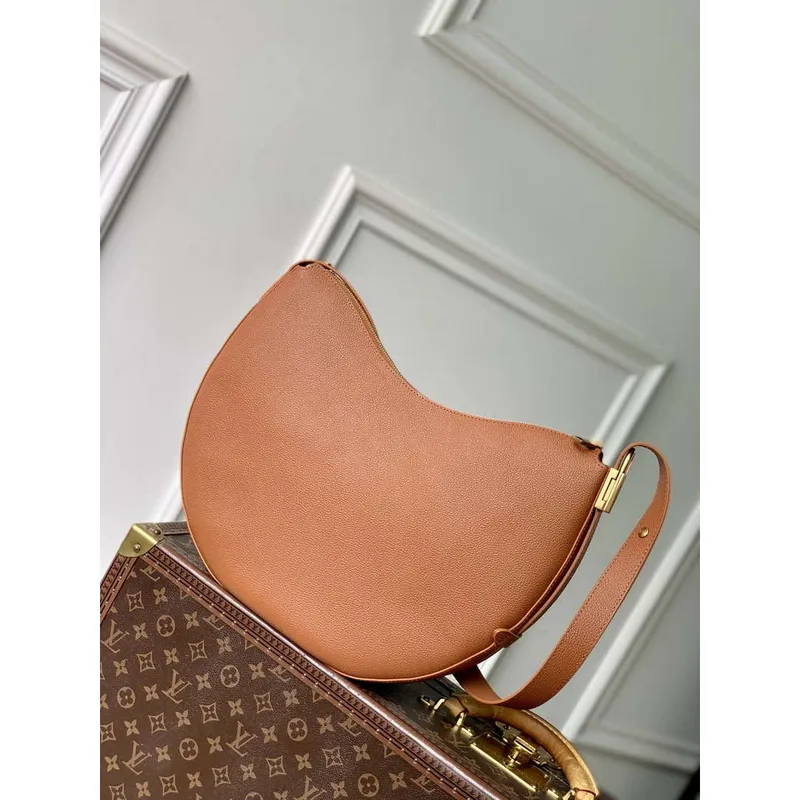 LV M14642 Louis Vuitton Low Key Cookie MM Bag Cognac