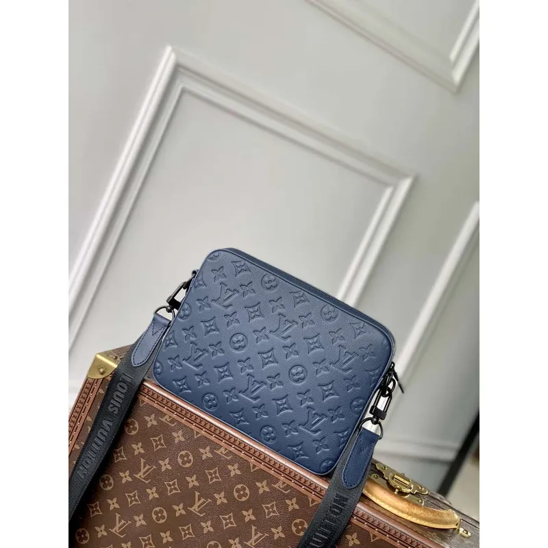 LV M14785 Louis Vuitton Trio Messenger Bag Navy Blue