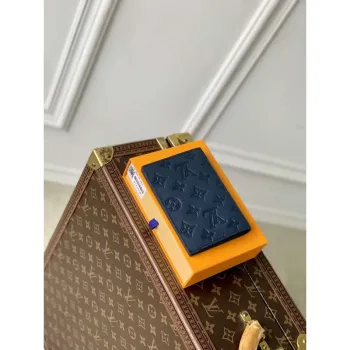 LV M14792 Louis Vuitton Passport Cover Navy Blue