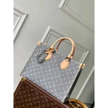 LV M13189 Louis Vuitton OnTheGo MM Bag Washed Gray
