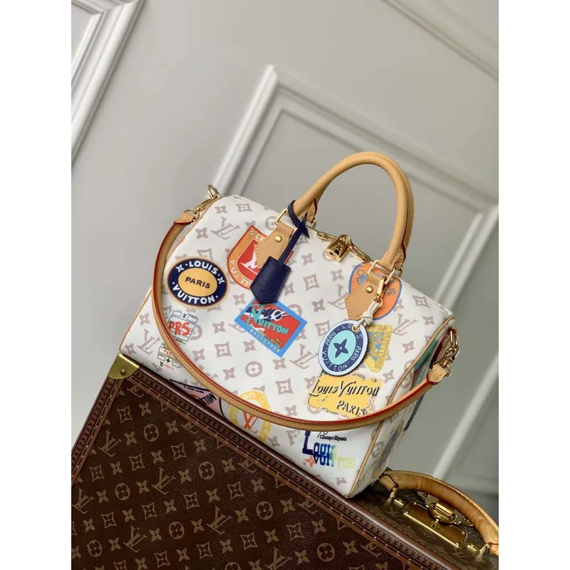 LV M14587 Louis Vuitton Speedy Soft 30 Bag Monogram Dune