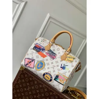 LV M14587 Louis Vuitton Speedy Soft 30 Bag Monogram Dune