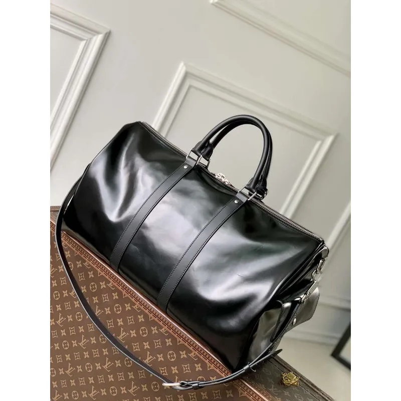 LV M13992 Louis Vuitton Keepall Cargo Bandoulière 50 Bag Black