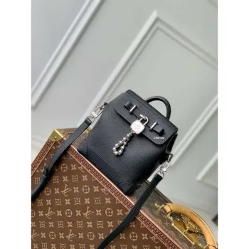 LV M11637 Louis Vuitton Steamer 15 Compact City Bag Black