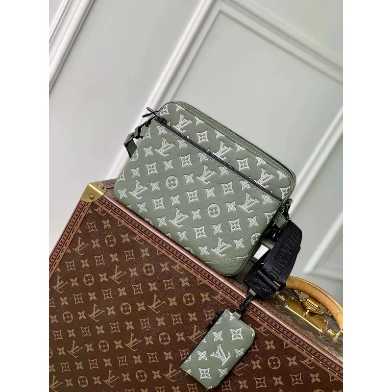 LV M12490 Louis Vuitton Trio Messenger Bag Olive Green
