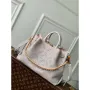 LV M13838 Louis Vuitton Bella Tote Mahina Bag Pink/Gray