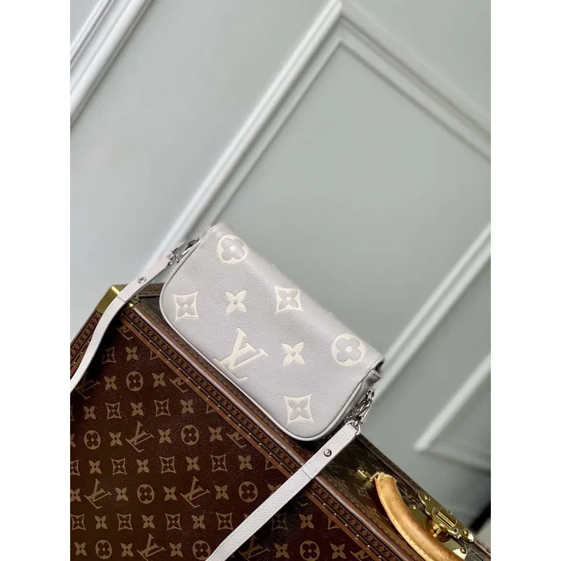 LV M14225 Louis Vuitton Wallet On Chain Ivy Bag Gray/Quartz
