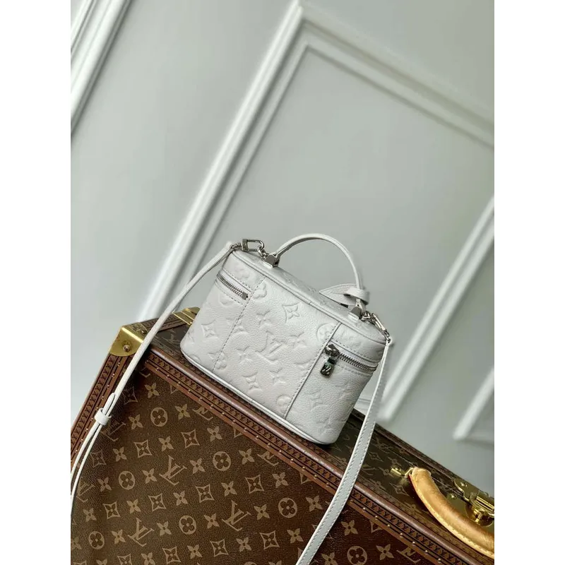 LV M13593 Louis Vuitton Vanity Chain Pouch Bag Brume Gray