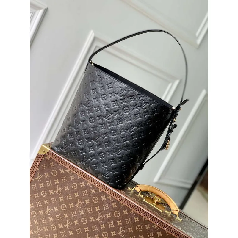 LV M13044 Louis Vuitton All In GM Bag Monogram Empreinte leather Black