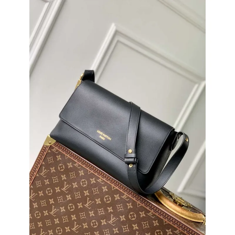 LV M13148 Louis Vuitton Low Key Messenger Bag Black