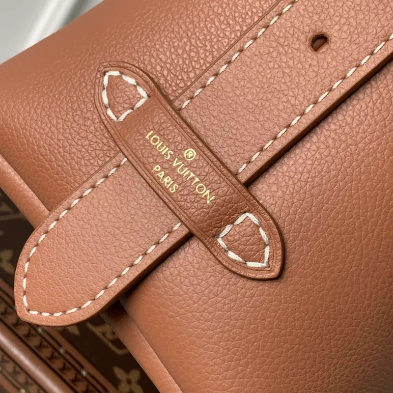 LV M13151 Louis Vuitton Low Key Messenger Bag Cognac Brown