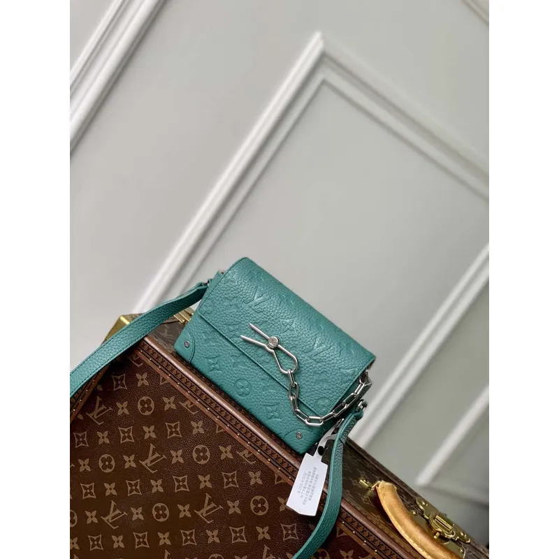 LV M13889 Louis Vuitton Steamer Wearable Wallet Misty Lake Green
