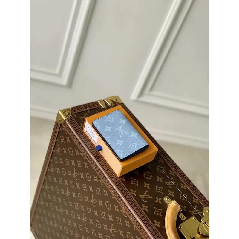 LV M14112 Louis Vuitton Pocket Organizer Taigarama Blue