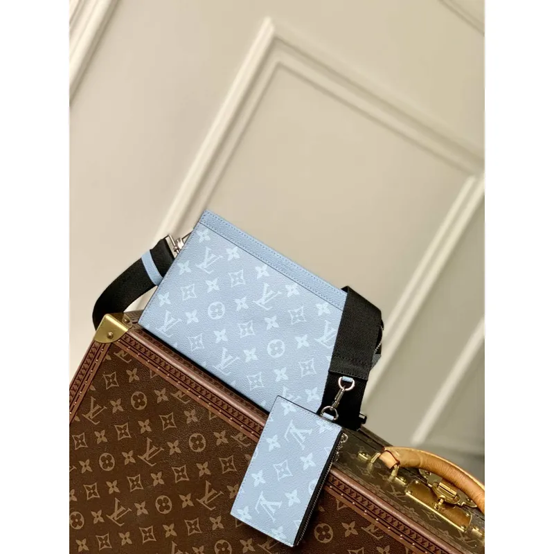 LV M14114 Louis Vuitton Gaston Wearable Wallet Sky Blue