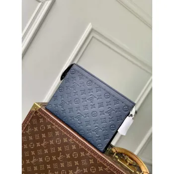 LV M61692 Louis Vuitton Pochette Voyage MM Bag Monogram Ｂlue