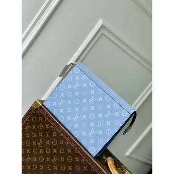 LV M14011 Louis Vuitton Pochette Voyage MM Bag Sky Blue