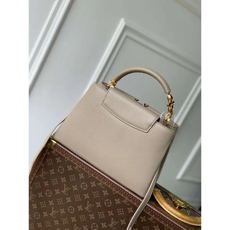 LV M23944 Louis Vuitton Capucines MM Jewelily Handbag Quartz