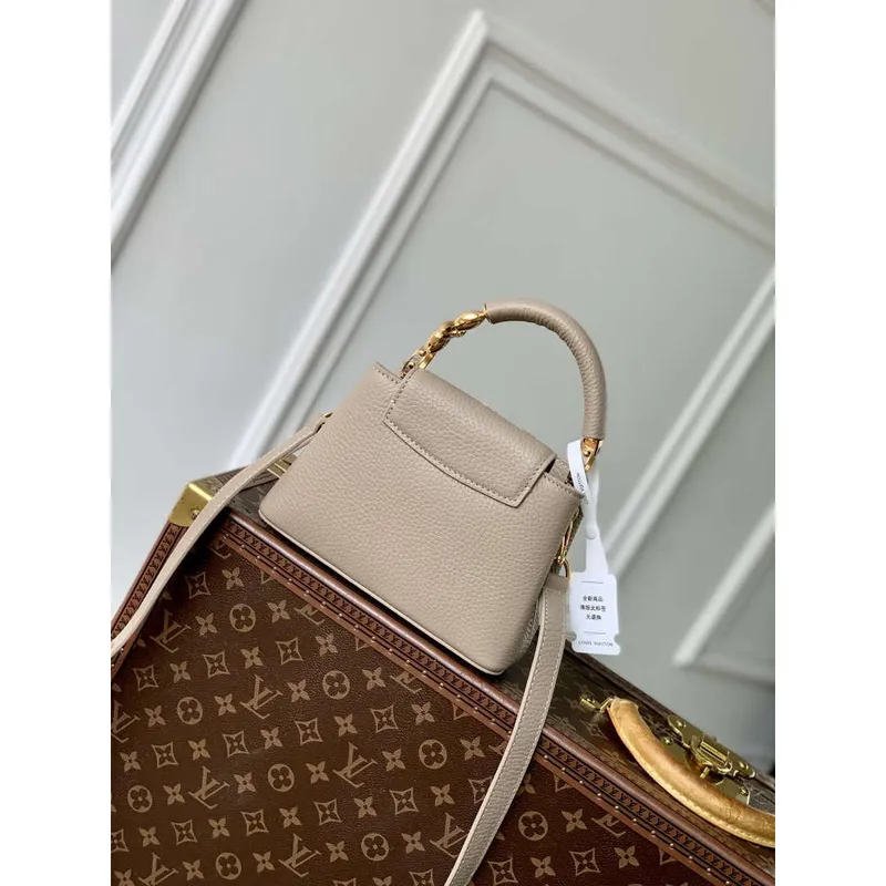 LV M23944 Louis Vuitton Capucines Mini Jewelily Handbag Quartz