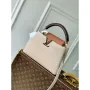 LV M12956 Louis Vuitton Capucines BB Bag Taurillon leather Galet Gray