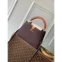 LV M12952 Louis Vuitton Capucines BB Bag Taurillon leather Chocolate Brown