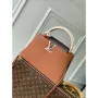LV M14176 Louis Vuitton Capucines MM Bag Taurillon leather Brown