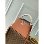 LV M14176 Louis Vuitton Capucines BB Bag Taurillon leather Brown