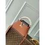 LV M14176 Louis Vuitton Capucines Mini Bag Taurillon leather Brown