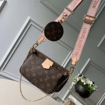 LV M44813 Louis Vuitton M44823 Multi Pochette Accessoires Bag Pink