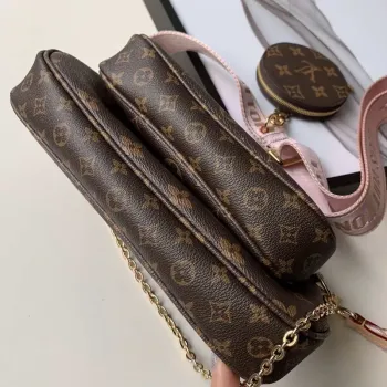 LV M44813 Louis Vuitton M44823 Multi Pochette Accessoires Bag Pink