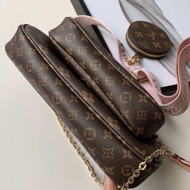 LV M44813 Louis Vuitton M44823 Multi Pochette Accessoires Bag Pink