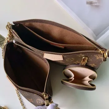 LV M44813 Louis Vuitton M44823 Multi Pochette Accessoires Bag Pink