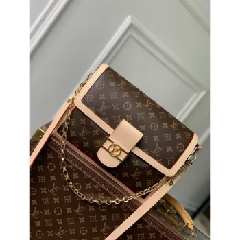 LV M47149 Louis Vuitton Dauphine Soft GM Monogram Canvas Bag