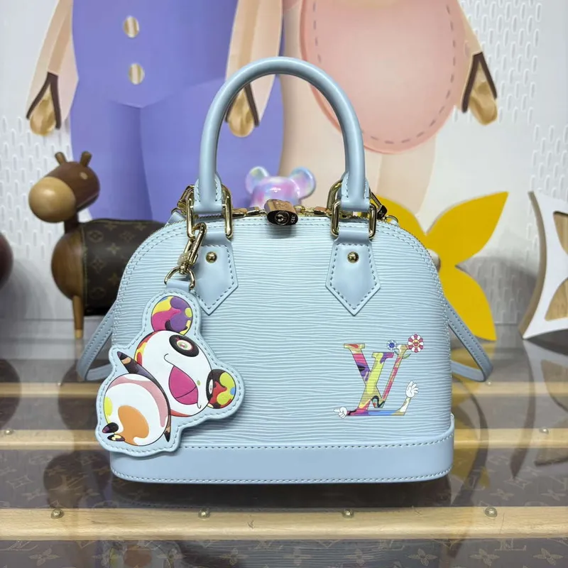 LV M14197 Louis Vuitton LV x TM Alma BB Handbag Washed Blue