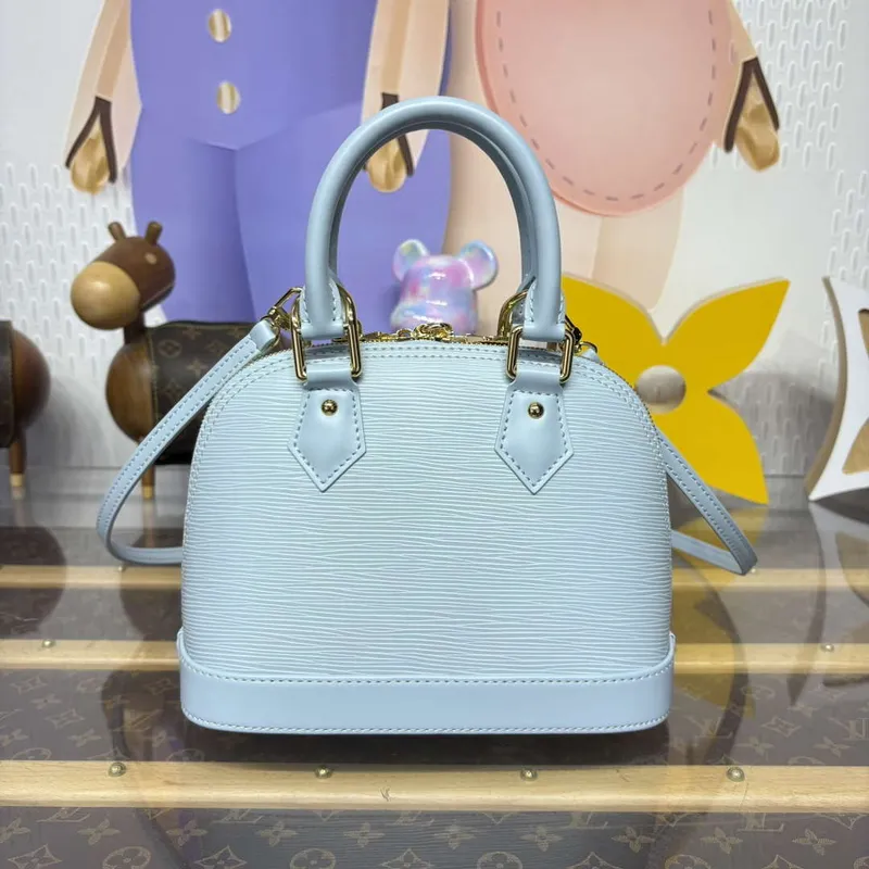 LV M14197 Louis Vuitton LV x TM Alma BB Handbag Washed Blue