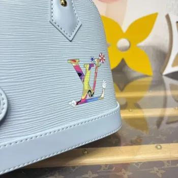 LV M14197 Louis Vuitton LV x TM Alma BB Handbag Washed Blue